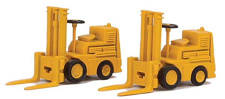 Walthers SceneMaster 4164 HO Scale Forklift 2-Pack - Assembled - Yellow