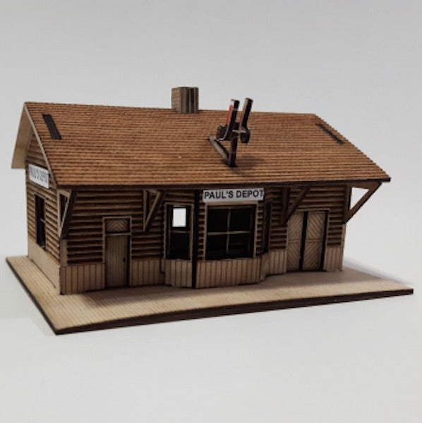 Osborn Models 3119 N Scale Paul's Depot Train Station - 1 kit