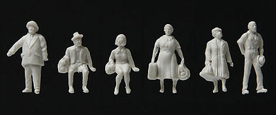 Walthers SceneMaster 6053 HO Scale Standing Walking Figures Unpainted (72)
