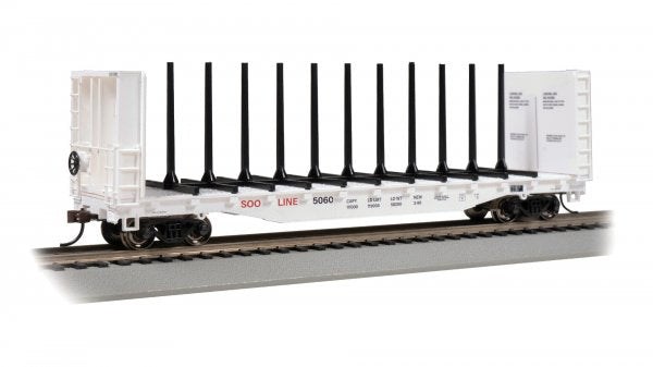 Bachmann 12906 HO Scale 52' Center-Beam Flatcar - Soo Line #5060