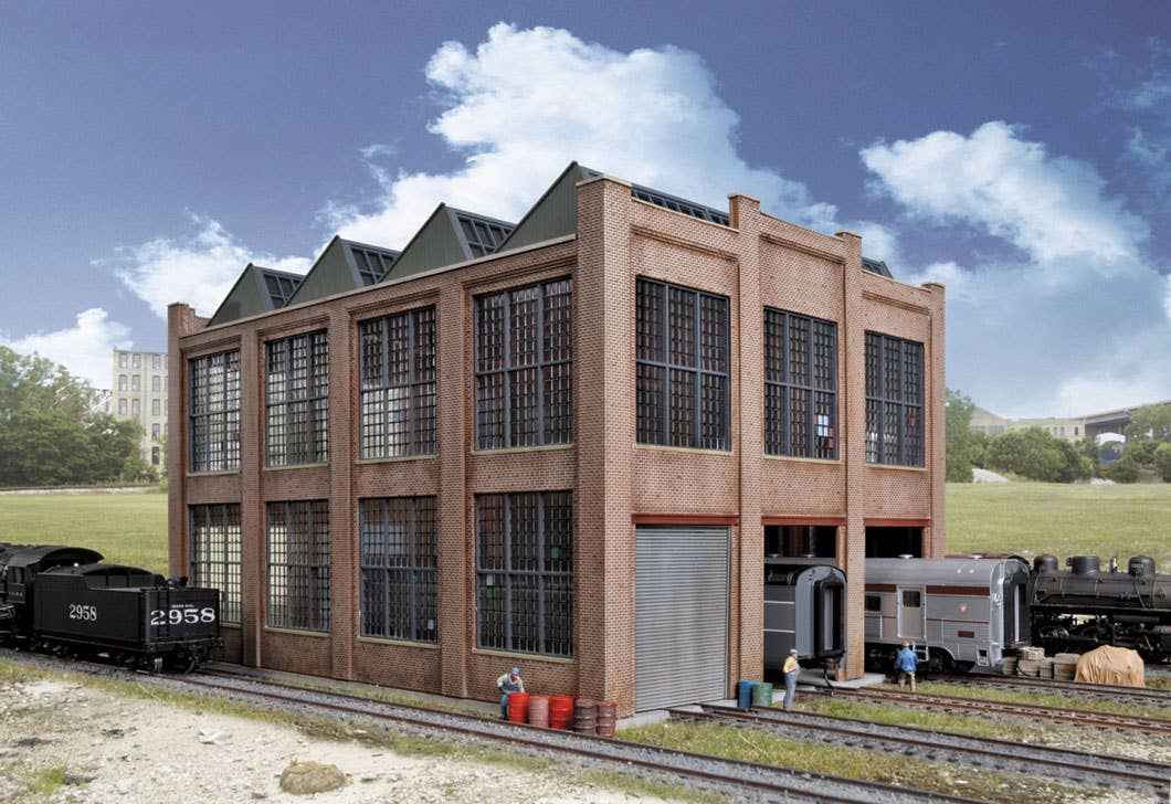 Walthers Cornerstone 3040 HO Scale Car Shop - Kit - 11-5/8 x 8-13/16 x 7-5/8" 29.5 x 22.4 x 19.4cm
