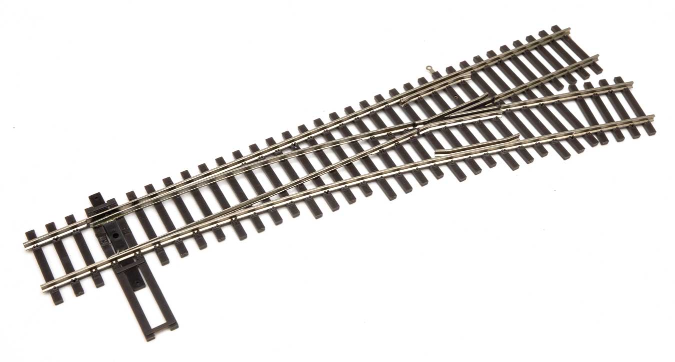 WalthersTrack 10014 HO Scale Code 100 Nickel Silver DCC-Friendly #4 Turnout - Right Hand