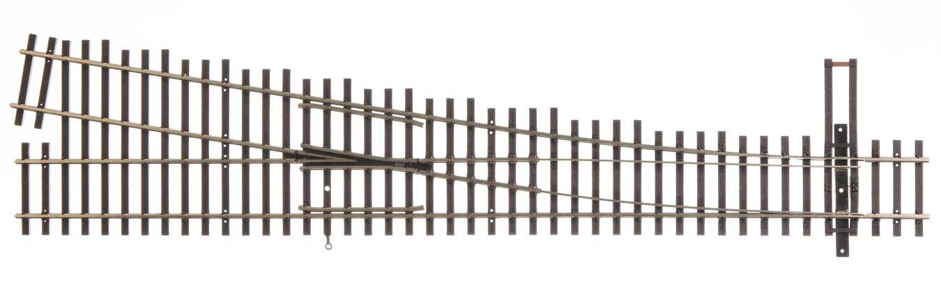 WalthersTrack 70018 HO Scale Code 70 Nickel Silver DCC Friendly Number 6 Turnout - Right Hand