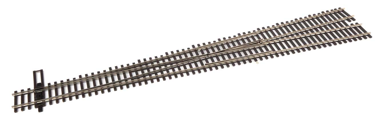 WalthersTrack 83021 HO Scale Code 83 Nickel Silver DCC-Friendly #10 Turnout - Left Hand