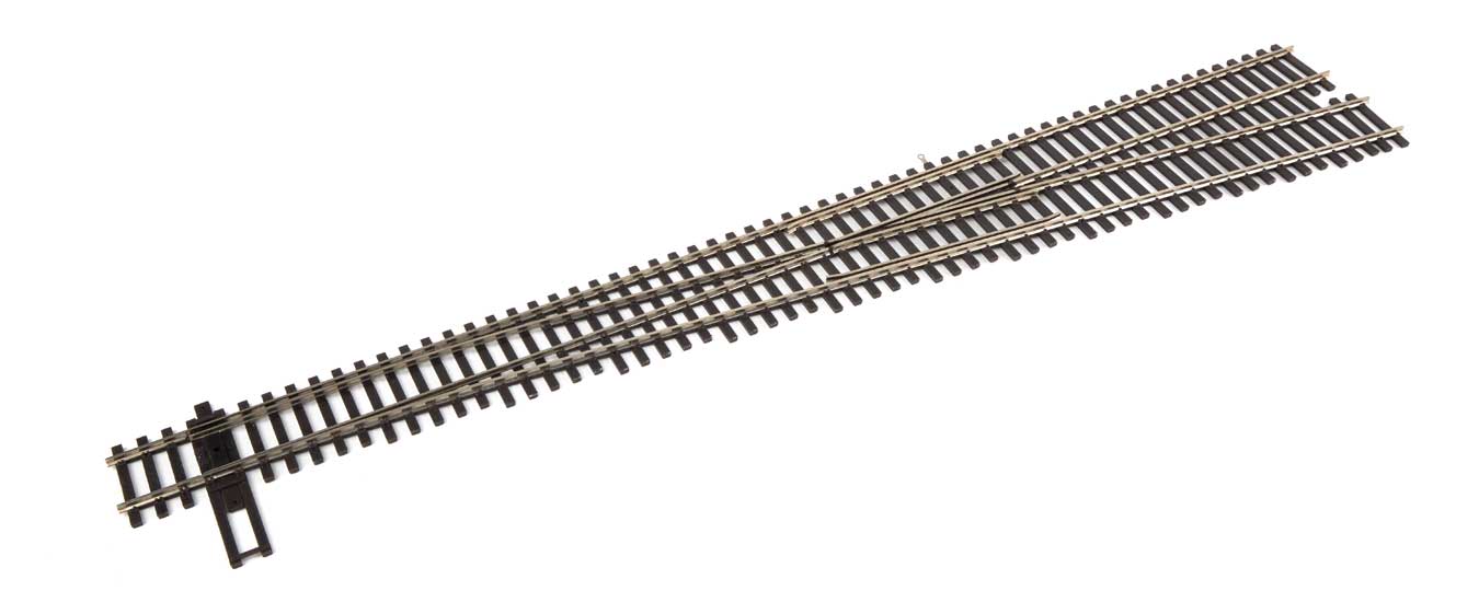 WalthersTrack 83022 HO Scale Code 83 Nickel Silver DCC-Friendly #10 Turnout - Right Hand