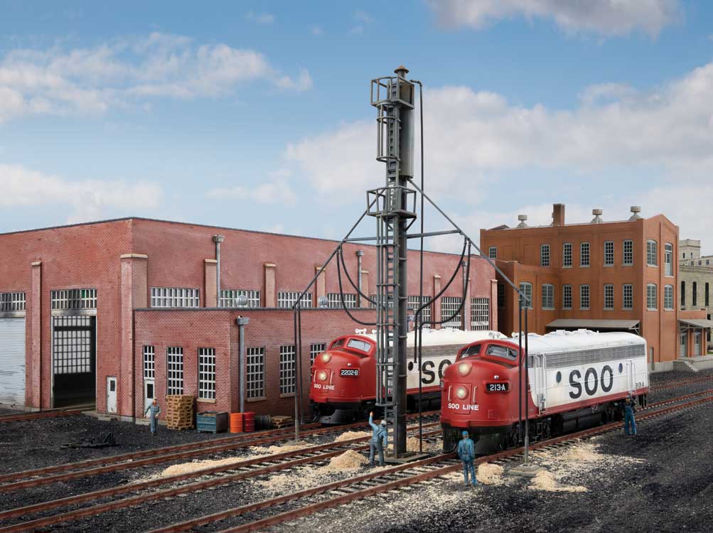 Walthers Cornerstone 4160 HO Scale Diesel Service Facility Sanding Tower - Kit - 5-7/32 x 25/32 x 7" 13.2 x 2 x 17.9cm