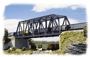 Walthers Cornerstone 3242 N Scale Double-Track Truss Bridge - Kit - 10 x 2-3/4 x 2-3/4" 25 x 6.8 x 6.8cm