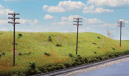 Walthers SceneMaster 4185 HO Scale Telegraph Poles and Cross Arms - Kit