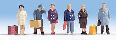 Walthers SceneMaster 6023 HO Scale City Travelers - pkg(6)