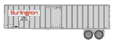 Walthers SceneMaster 2600 HO Scale Flexi-Van 40' Trailer 2-Pack Chicago, BQ