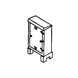 Details West 901 HO Scale Electric Relay Cabinets -- 1-Door