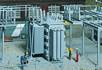 Walthers Cornerstone 3126 HO Scale Electric Transformer - Kit - 4 x 2-1/4 x 2-3/4" 10.2 x 5.7 x 7cm