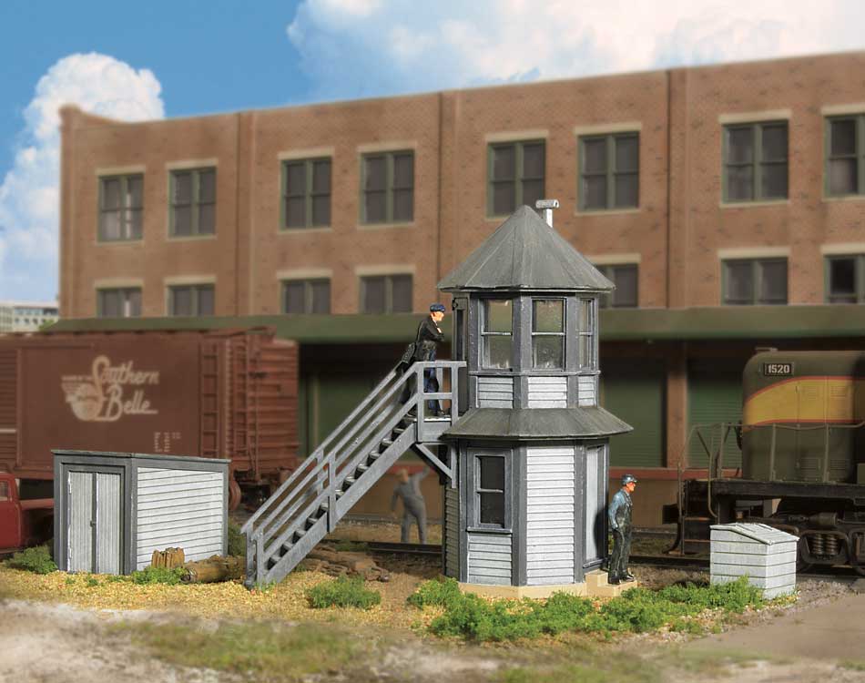 Walthers Cornerstone 2945 HO Scale Elevated Crossing Tower pkg(2) - Kit - 1-1/4 x 1-1/4 x 3" 3.2 x 3.2 x 7.6cm