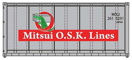 Walthers SceneMaster 8657 HO Scale 20' Mitsui OSK Lines