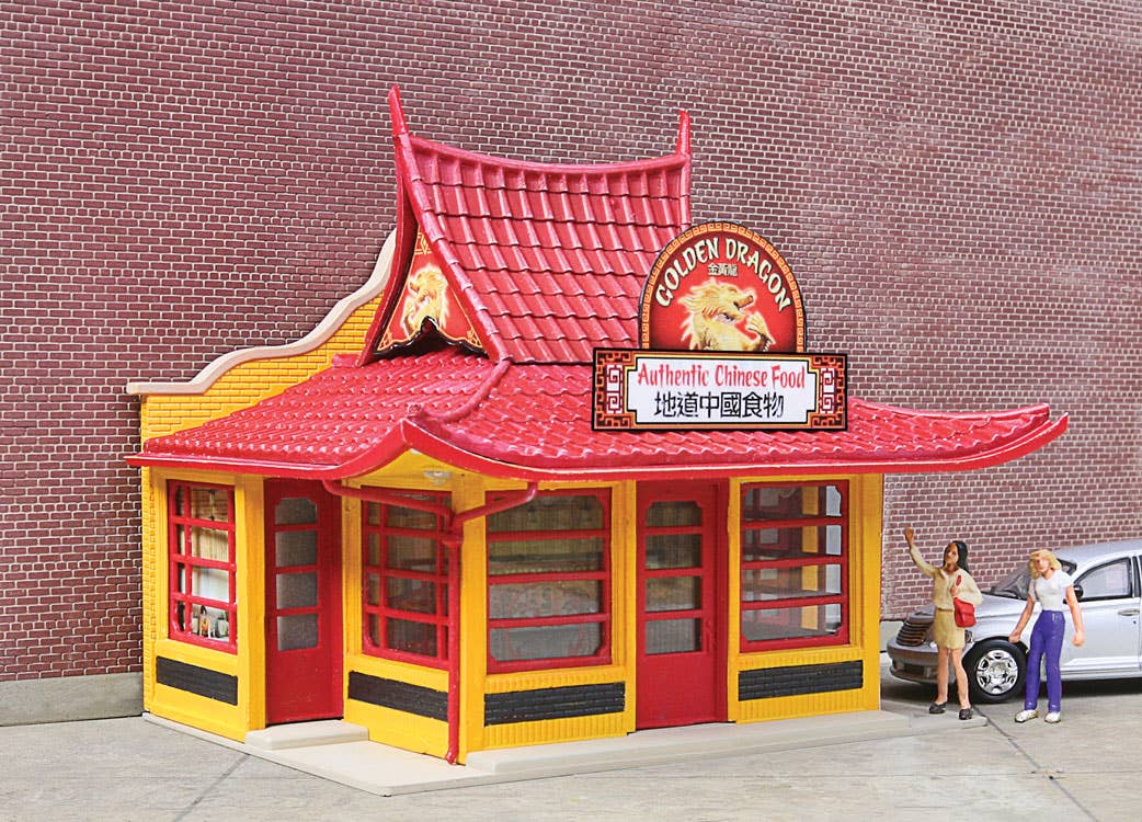 Walthers Cornerstone 3780 HO Scale Golden Dragon Take Out - Kit - 3-1/8 x 2-1/2 x 2-5/8" 7.9 x 6.5 x 6.7cm