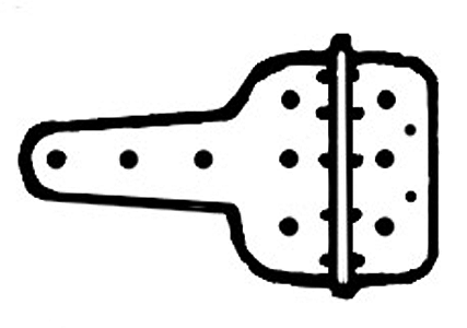 Grandt Line 5168 HO Scale Reefer Door Hinges