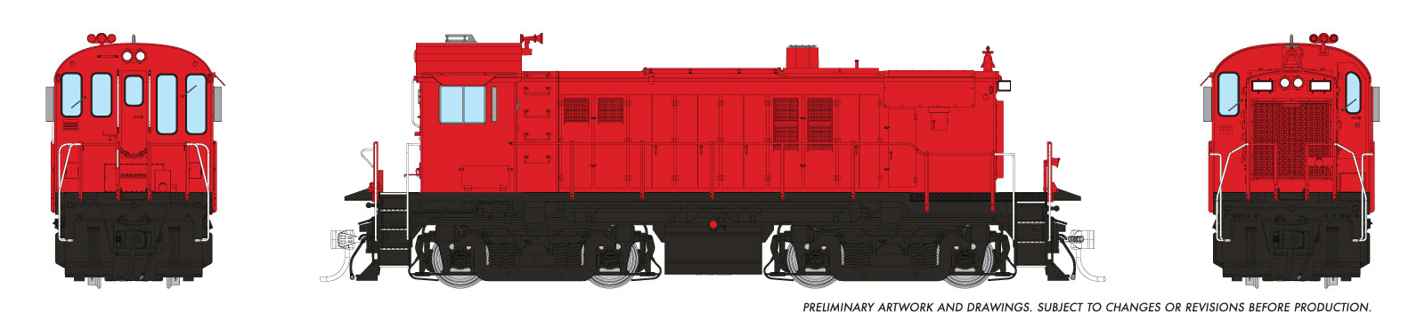 Rapido HO MLW RS-23 (DC/DCC/Sound): Industrial Red