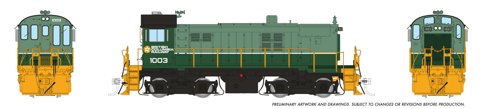 Rapido HO MLW S-13 (DC/Silent): BCR - Two-Tone Green Scheme: #1003