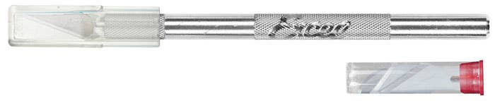 Excel K1 Round Aluminum Handle Knife with 5 Assorted Blades
