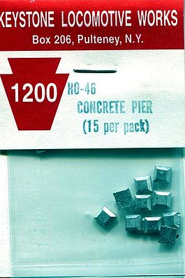 Keystone Scale Models HO46 HO Scale Concrete Piers