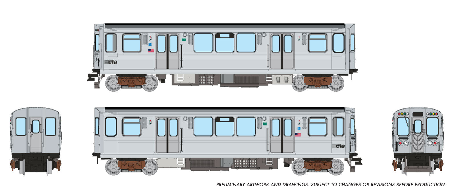 Rapido N CTA 2600-series L 2-Car Pair (DC/Silent): As Delivered Scheme