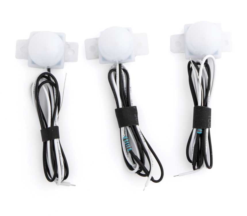 Walthers SceneMaster 4872 All Scale LED Dome Building Light 3-Pack Cool White