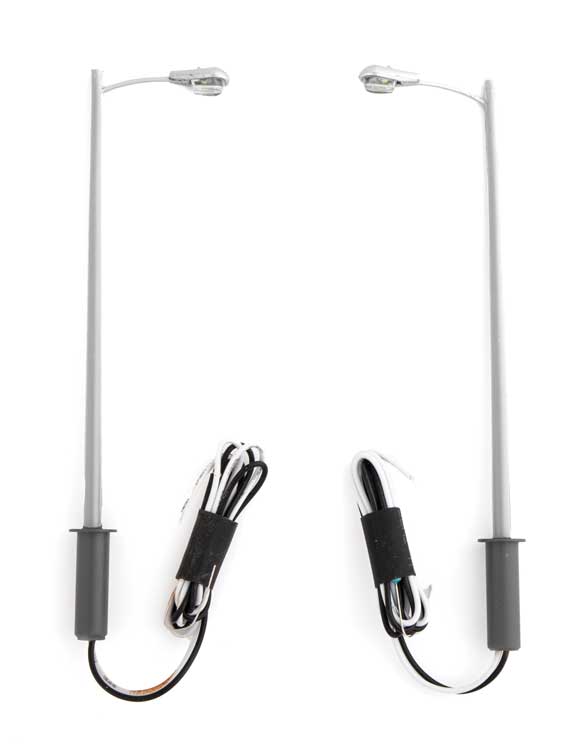 Walthers SceneMaster 4803 HO Scale LED Streetlight 2-Pack Tear Drop Style