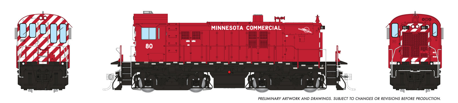 Rapido HO MLW RS-23 (DC/DCC/Sound): Minnesota Commercial: #80