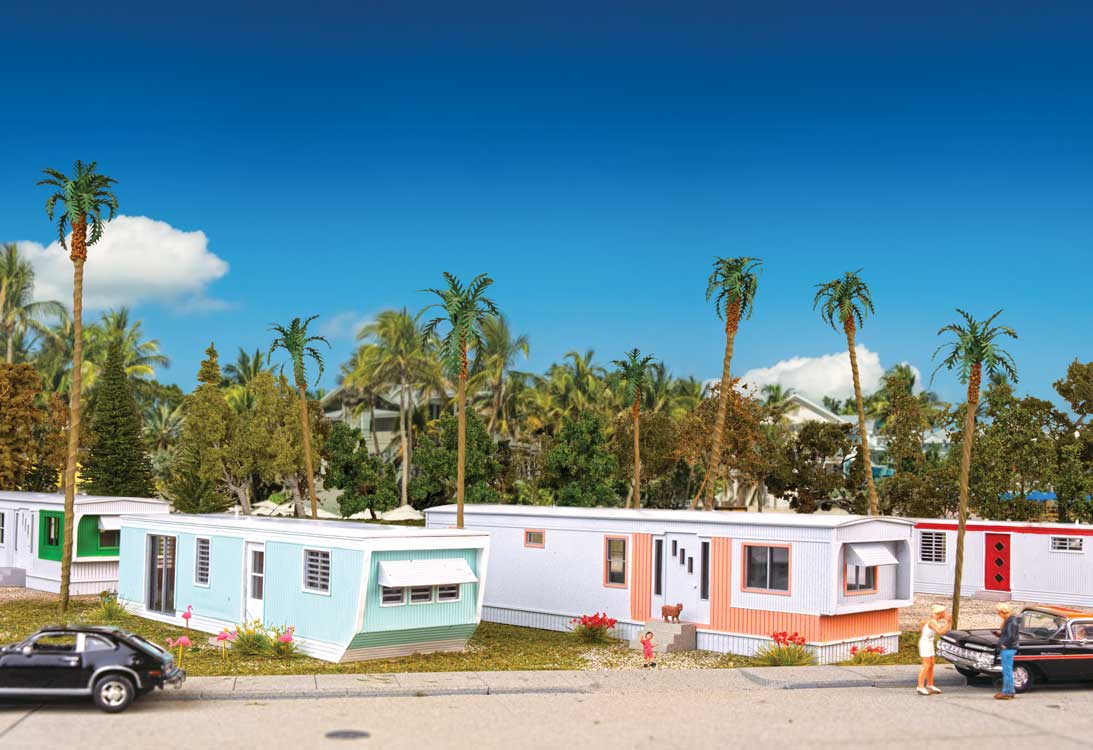 Walthers Cornerstone 4148 HO Scale Mobile Home 2-Pack - Kit