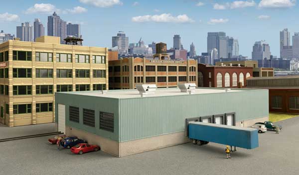 Walthers Cornerstone 3856 N Scale Modern Transload Terminal - Kit - 10-1/2 x 6-5/16 x 2-13/64" 26.7 x 16 x 5.6cm