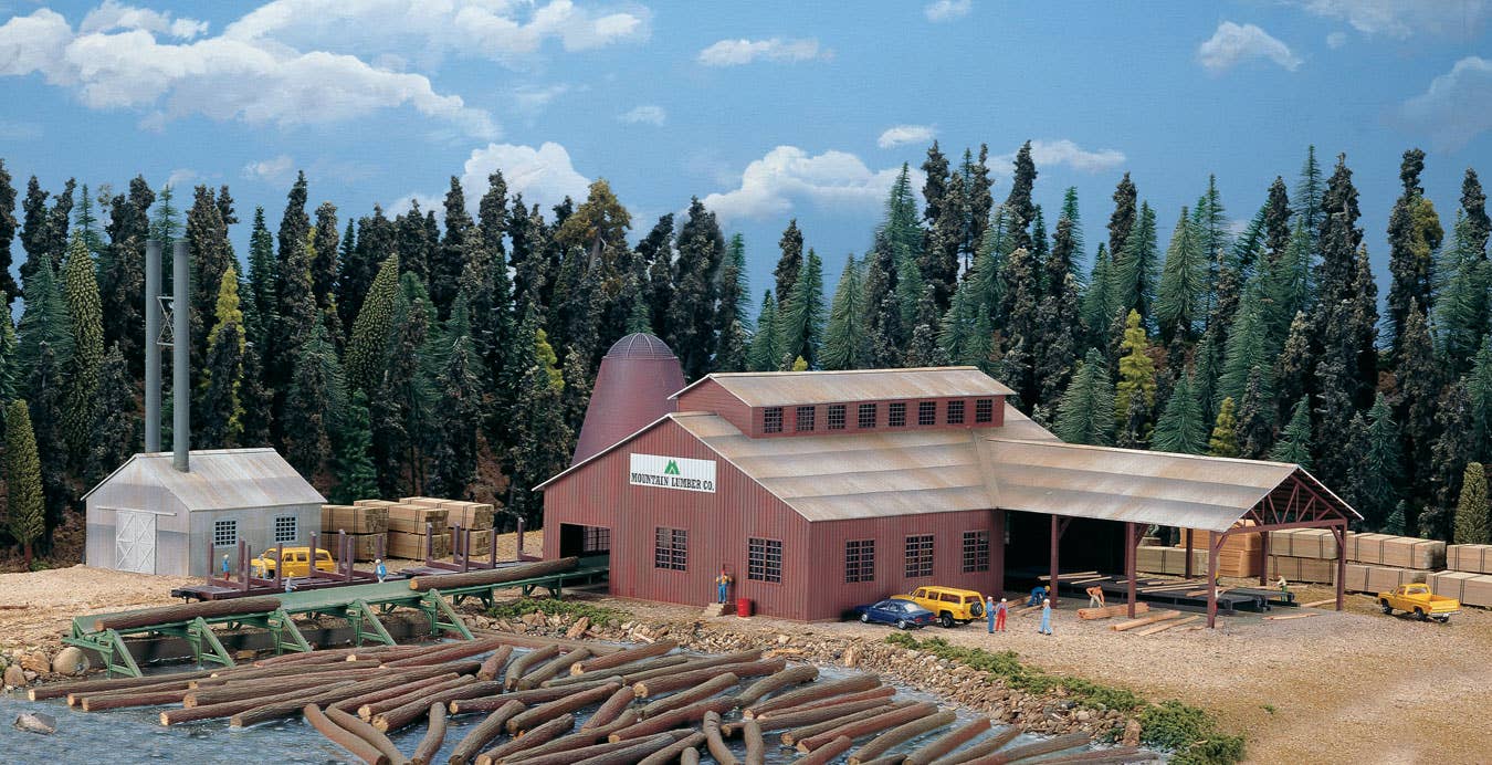 Walthers Cornerstone 3236 N Scale Mountain Lumber Company Sawmill - Kit