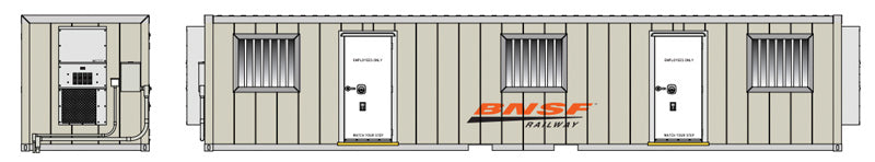 Atlas 70000308 N Mobile Office Container — BNSF