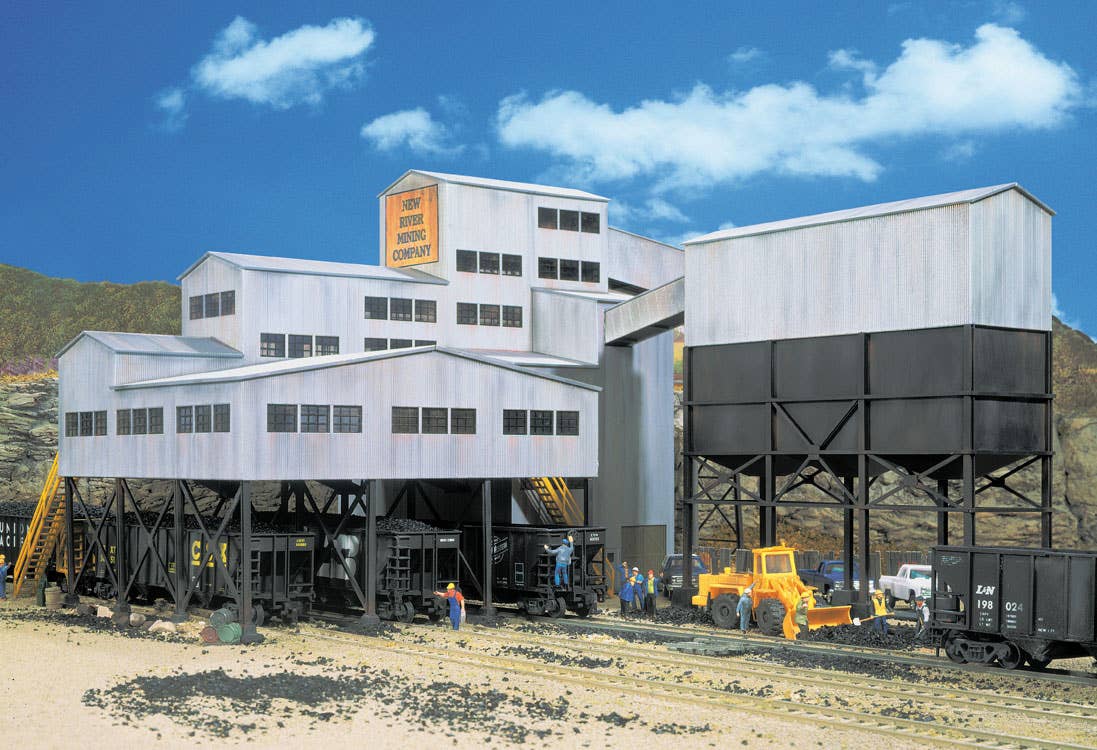 Walthers Cornerstone 3017 HO Scale New River Mining Company - Kit - Main Building: 12-1/2 x 9 x 9-3/8" 31.2 x 22.5 x 23.2cm