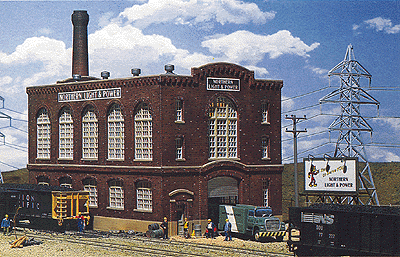 Walthers Cornerstone 3214 N Scale Northern Light & Power Powerhouse - Kit - 6-5/8 x 4-1/8" 17 x 10.5cm