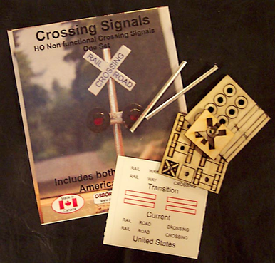 Osborn Models 1004 HO Scale Osborn Models 1004 - Crossing Signals - 1 set