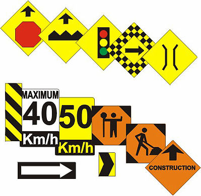 Osborn Models 1012 HO Scale Osborn Models 1012 - Assorted Road Signs