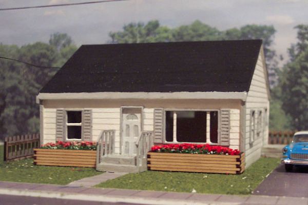 Osborn Models 3102 N Scale Two Bedroom Bungalow (MCH) - Wood Kit - 1 kit