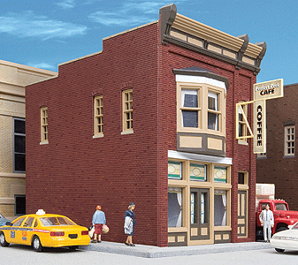 Walthers Cornerstone 3468 HO Scale Perfect Perk Cafe - Kit - 3-1/8 x 5-1/2 x 4-1/2" 7.9 x 13.9 x 11.4cm