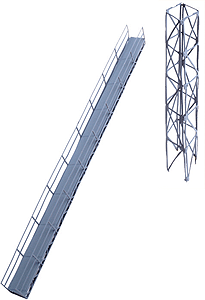 Walthers Cornerstone 2940 HO Scale Photo-Etched Kit - Conveyor Bridge and Support Tower