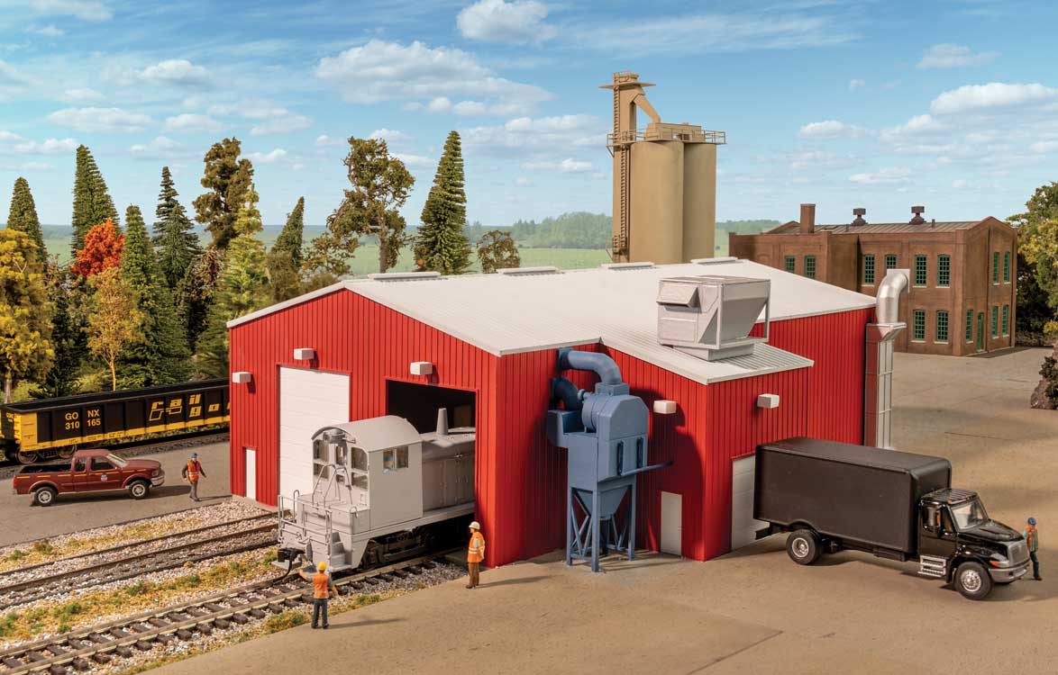 Walthers Cornerstone 3909 HO Scale Railroad Paint Shop - Kit