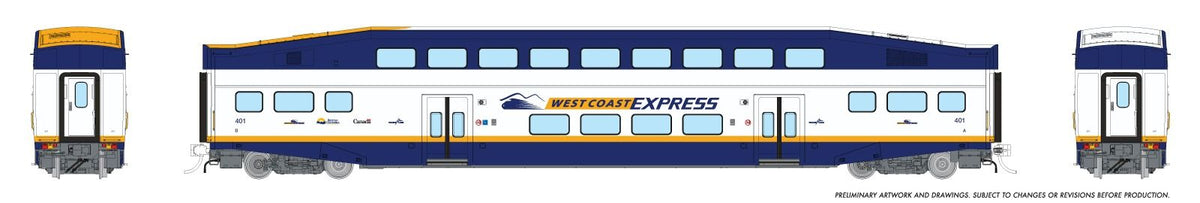 Rapido 1110033 HO scale BiLevel Commuter Car, West Coast Express: Coach #403