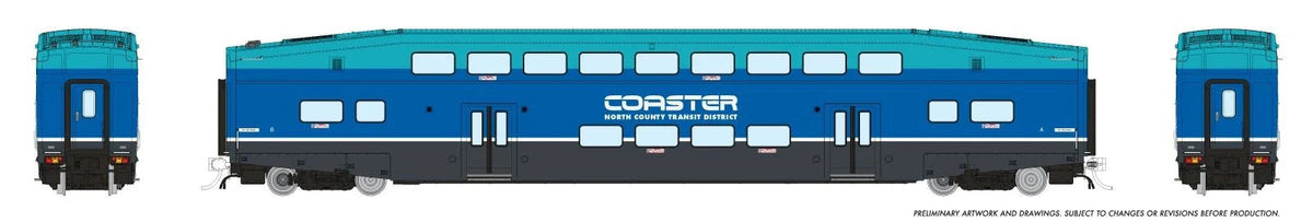 Rapido 1110042 HO scale CEM BiLevel Commuter Car, Coaster - Modern: Coach #42101