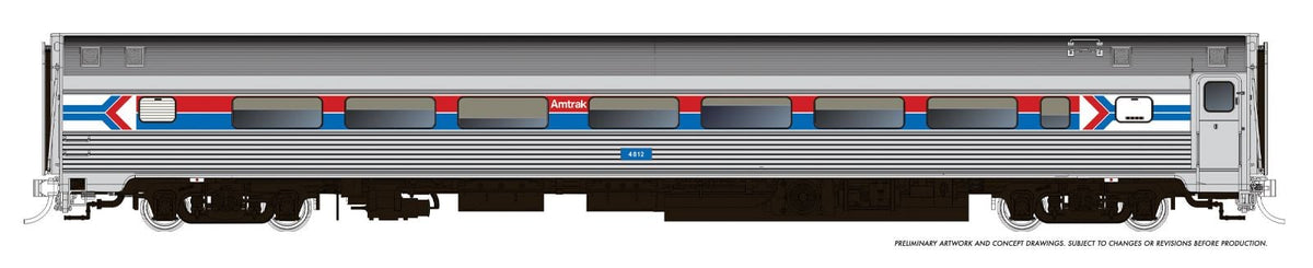 Rapido HO scale Budd Coach, Amtrak Phase 1
