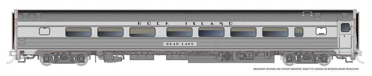 Rapido HO scale Budd Coach, Rock Island