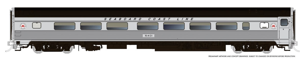 Rapido HO scale Budd Coach, Seaboard Coast Line