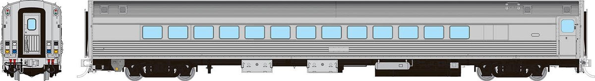 Rapido HO scale Budd Small Window Coach, painted unlettered