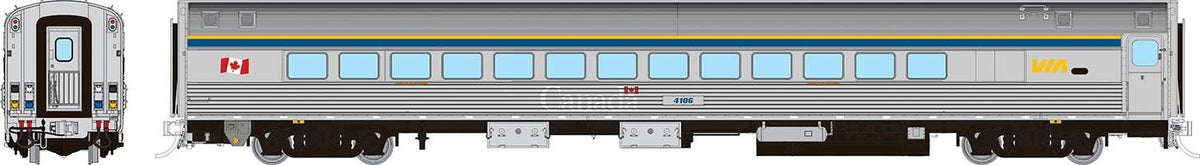 Rapido HO scale Budd Small Window Coach, VIA Rail HEP2 coach scheme