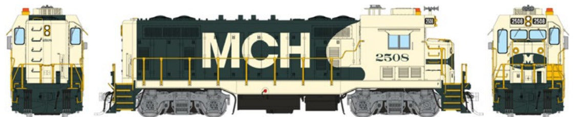 Rapido HO Scale Santa Fe CF7 Square Cab — Midwest Coal Hauling #2494 (DC/DCC/Sound)