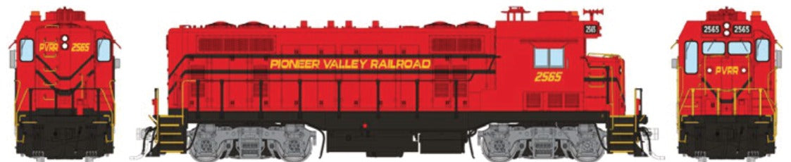 Rapido HO Scale Santa Fe CF7 Square Cab — Pioneer Valley Railroad #2647 (DC/DCC/Sound)