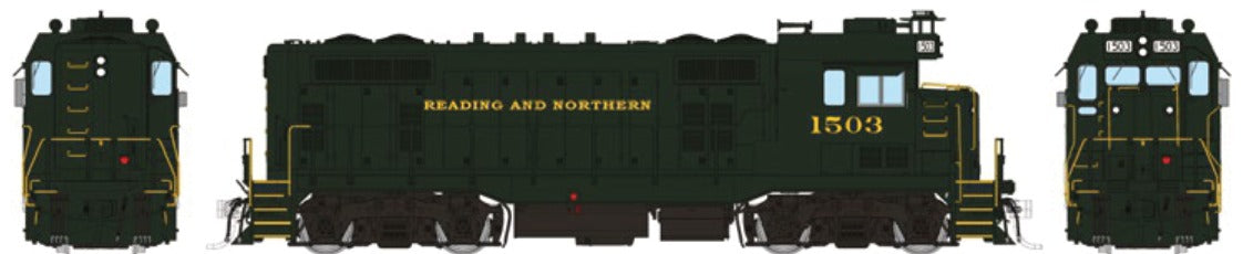 Rapido HO Scale Santa Fe CF7 Square Cab — Reading & Northern #1504 (DC/DCC/Sound)